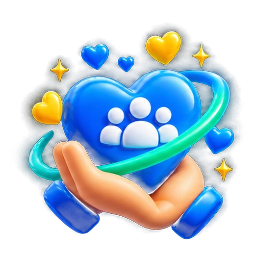 Hands holding a heart for community support from losing tickets