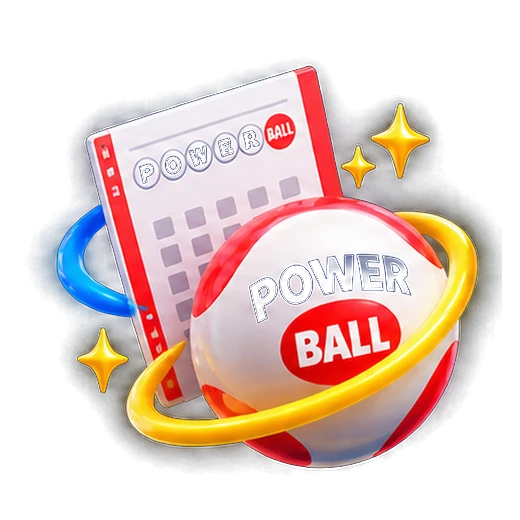 A Powerball ticket and ball